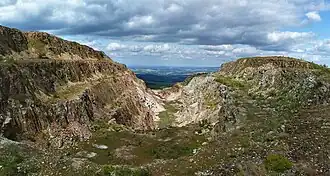 Blick in das Quarzbergwerk Stanisław