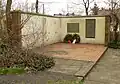 Gedenkbereich im ehemaligen Friedhofsgebäude