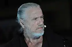 Jürgen Prochnow als Hunnenkönig Etzel im Stück Siegfrieds Erben bei den Nibelungenfestspiele Worms