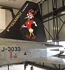 Heck einer F-5E J-3033 FlSt6