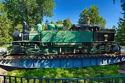 Kitson-Meyer-Gelenklok der Trans­andenbahn von Kitson & Co in Leeds mit Außenrahmen, Hallschen Kurbeln, vier Triebachsen, zwei Trieb­zahn­rädern und Achsfolge D’(3zz) (1909)