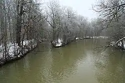 Mündung an der Hakenbrücke