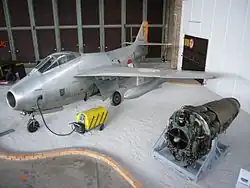 Eine Saab 29 in Zeltweg