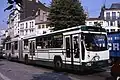 Gelenkbus des Typs Renault PER 180H auf der Linie&nbsp;6, 1985