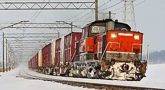 Güterzug bei Iwamizawa