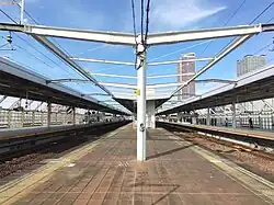 Ansicht der Bahnsteige