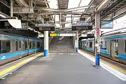 Bahnsteig Keihin-Tōhoku-Linie