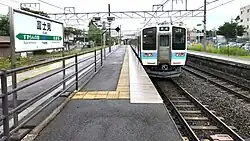 Ansicht des Bahnsteigs