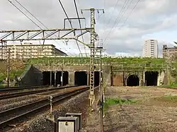 Untertunnelung des Flusses Kusatsu-gawa