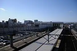 Bahnsteige und Reiterbahnhof