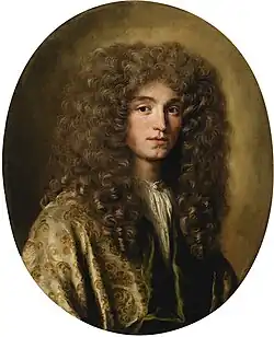 Jacob Ferdinand Voet (1639–1689): Porträt eines jungen Mannes ‚mit Perücke‘, um 1680