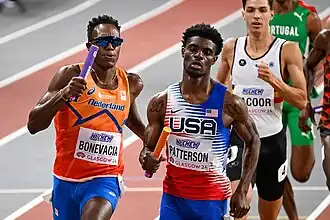 Jacory Patterson bei den Hallenweltmeisterschaften 2024 in Glasgow