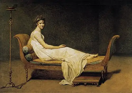 Jacques-Louis David: Julie Récamier (1800) auf ihrer Récamière