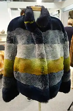 Jacke, geschoren und verschieden eingefärbt