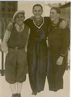 Albin Jakopič, Franc Pribošek und Karel Klančnik (1935)