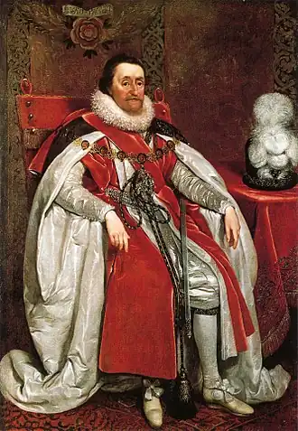 James I. von England, 1621 (National Portrait Gallery, London)