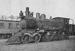 Nach Umbau mit Kuhfänger und Lokomotivlampe, Ende 1893