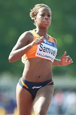 Nachdem sie über 100&nbsp;Meter im Halbfinale ausgeschieden war, erreichte Jamile Samuel nun das Finale und wurde&nbsp;Sechste