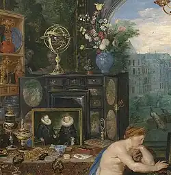 Jan Brueghel der Ältere und Peter Paul Rubens: Sehen, 1617, Prado (Ausschnitt).