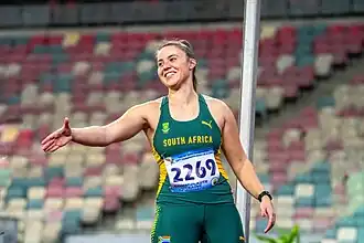 Jana van Schalkwyk bei den Afrikameisterschaften 2024 in Douala