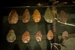 Blattspitzen aus Radiolarit