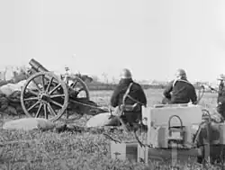 Typ 38 12-cm-Haubitze der Marineinfanterie mit größerem Schusswinkel, Shanghai 1932