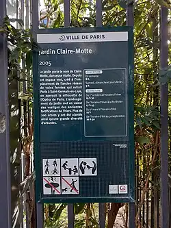 Zugang zum Garten vom Place Louis-Bernier