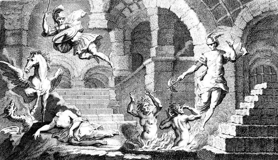 Szenenbild des dritten Akts. Partiturausgabe von 1710