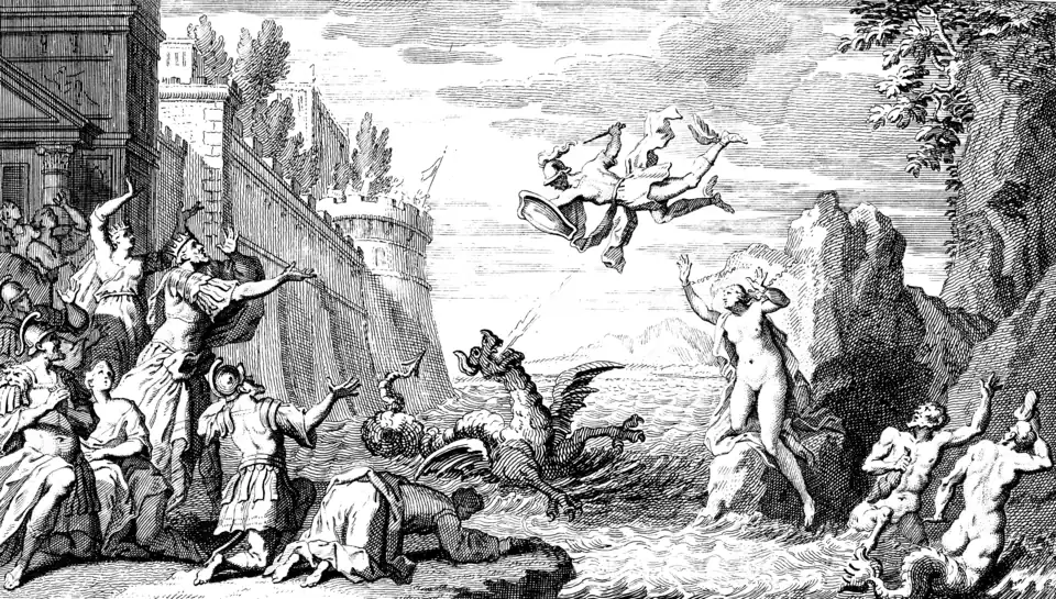 Szenenbild des vierten Akts. Partiturausgabe von 1710