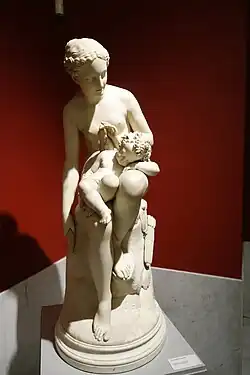 Love and Malice Marmorskulptur in den Königlichen Museen der Schönen Künste, Brüssel
