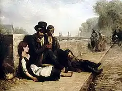 Philippe-Auguste Jeanron, Szene in Paris, 1833.