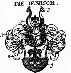 Stammwappen der Jenisch in Siebmachers Wappenbuch, Abteilung Memmingische Adeliche Geschlecht- und Gesellschaffter