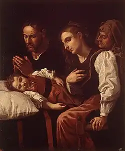 Heilige Familie mit dem schlafenden Jesuskind, um 1630, Öl auf Leinwand, 112,6 × 92,9 cm, Museo de Bellas Artes, Valencia