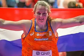 Jessica Schilder bei den Hallenweltmeisterschaften 2022 in Belgrad