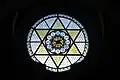 Die Fensterrose von innen gesehen