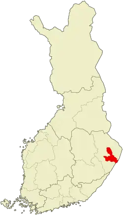Lage von Joensuu in Finnland