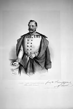 Johann Franz von Schaff­gotsch (1792–1866), Gen. d. Kav.