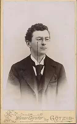 Johann Josef Mittelberger als Maturant.