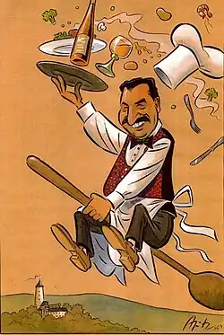 Karikatur Johann Lafer