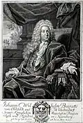 Johann Wilhelm Buirette von Oehlefeld (1668–1722), Herr auf Wilhelmsdorf, königlich preußischer Rat und Resident zu Nürnberg