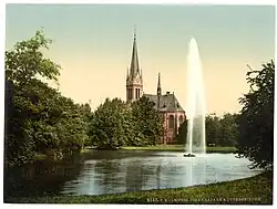 Johannapark und Lutherkirche zwischen 1890 und 1900