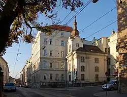 Johannes-Nepomuk-Kapelle am Ende der Hofzeile (Ecke Döblinger Hauptstraße)