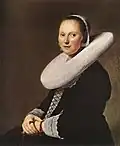 Johannes Cornelisz. Verspronck: Porträt einer Dame mit Mühlsteinkrause, 1644