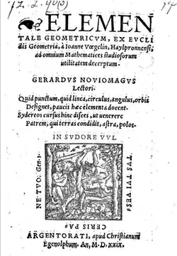 Johannes Vögelin – Elementale geometricum ex Euclidis Geometria (1529)