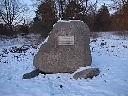 Gedenkstein für Johannes Winkler