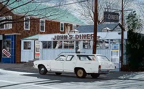 Fotorealismus. John Baeder (1938–&nbsp;): Johns Esslokal [John´s Diner].