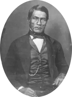 John Papa ʻĪʻī, hawaiischer Mann in einem westlichen Anzug in victorianischem Stil.