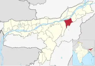 Lagekarte des Distrikts