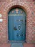 Verzierte Eingangstür