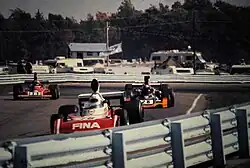 José Dolhem im Surtees TS16 (vorne) beim Großen Preis der USA 1974